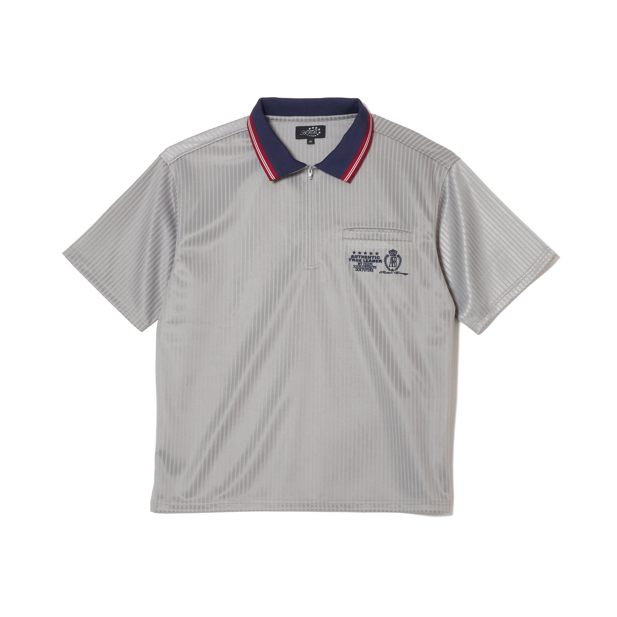 HALF ZIP UP JERSEY SS POLO