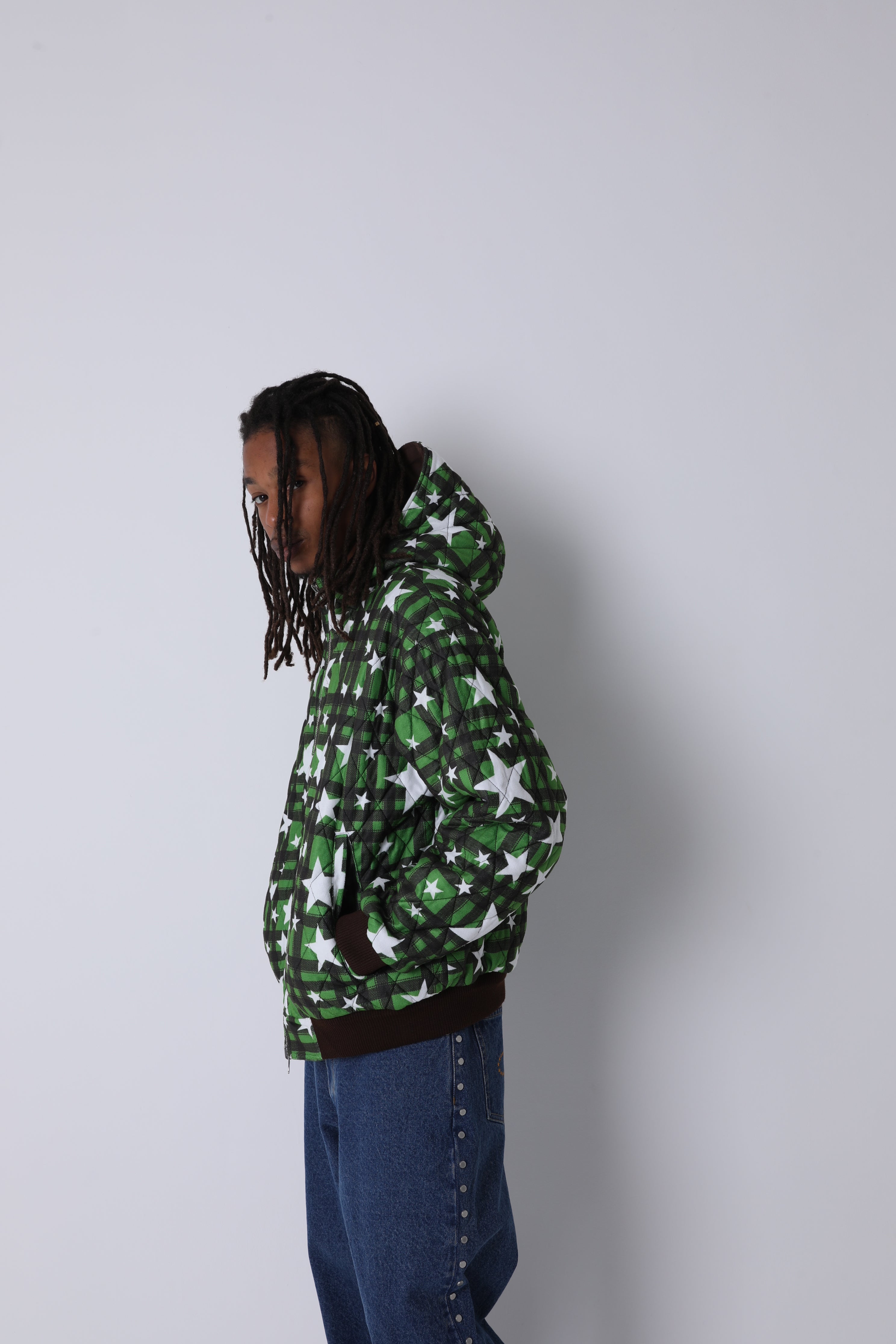 REVERSIBLE NYLON CHECK PARKA – AFB