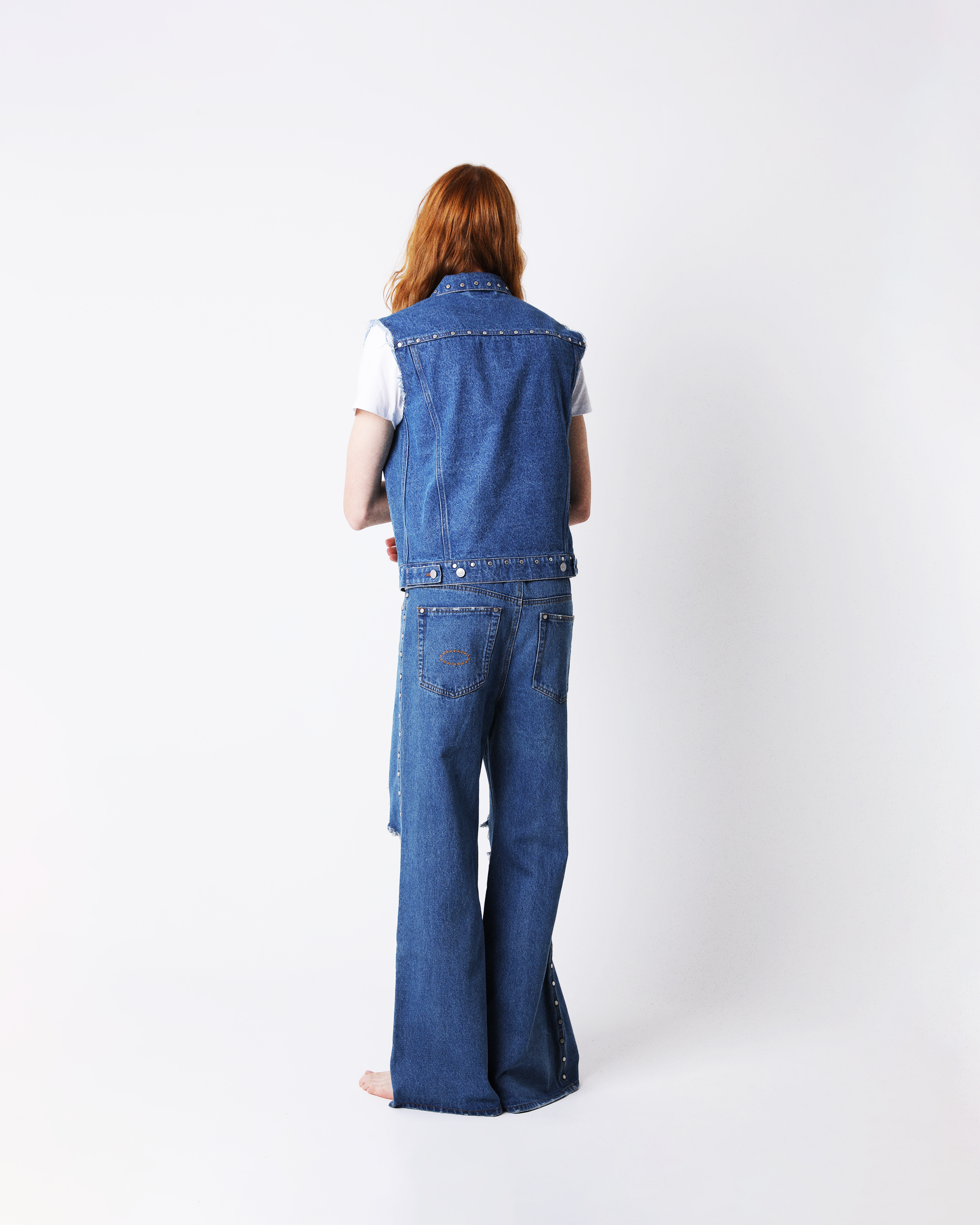 STUDDED DENIM VEST – AFB STUDDED DENIM VEST – AFB