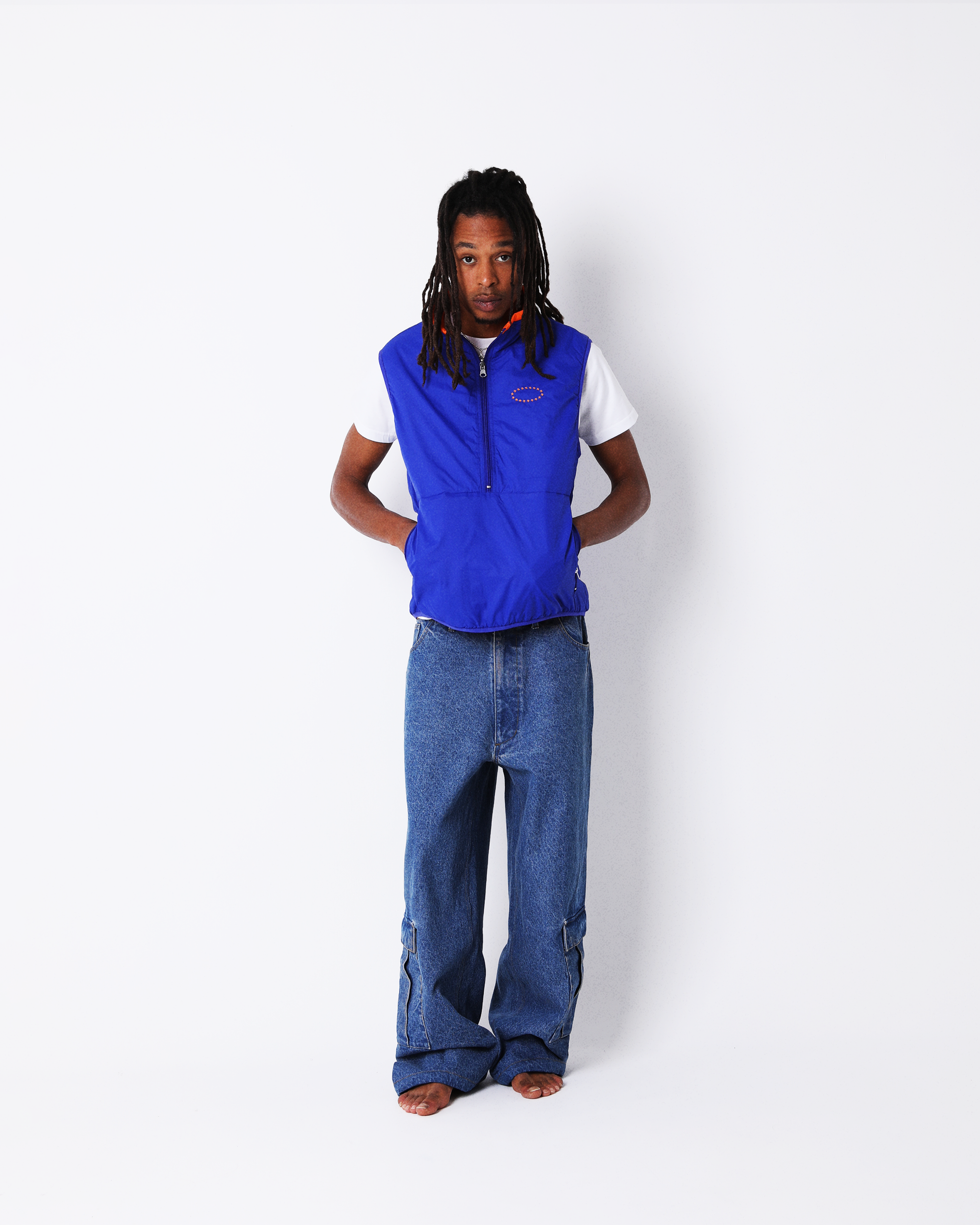 STUDDED DENIM CARGO PANTS – AFB STUDDED DENIM CARGO PANTS – AFB