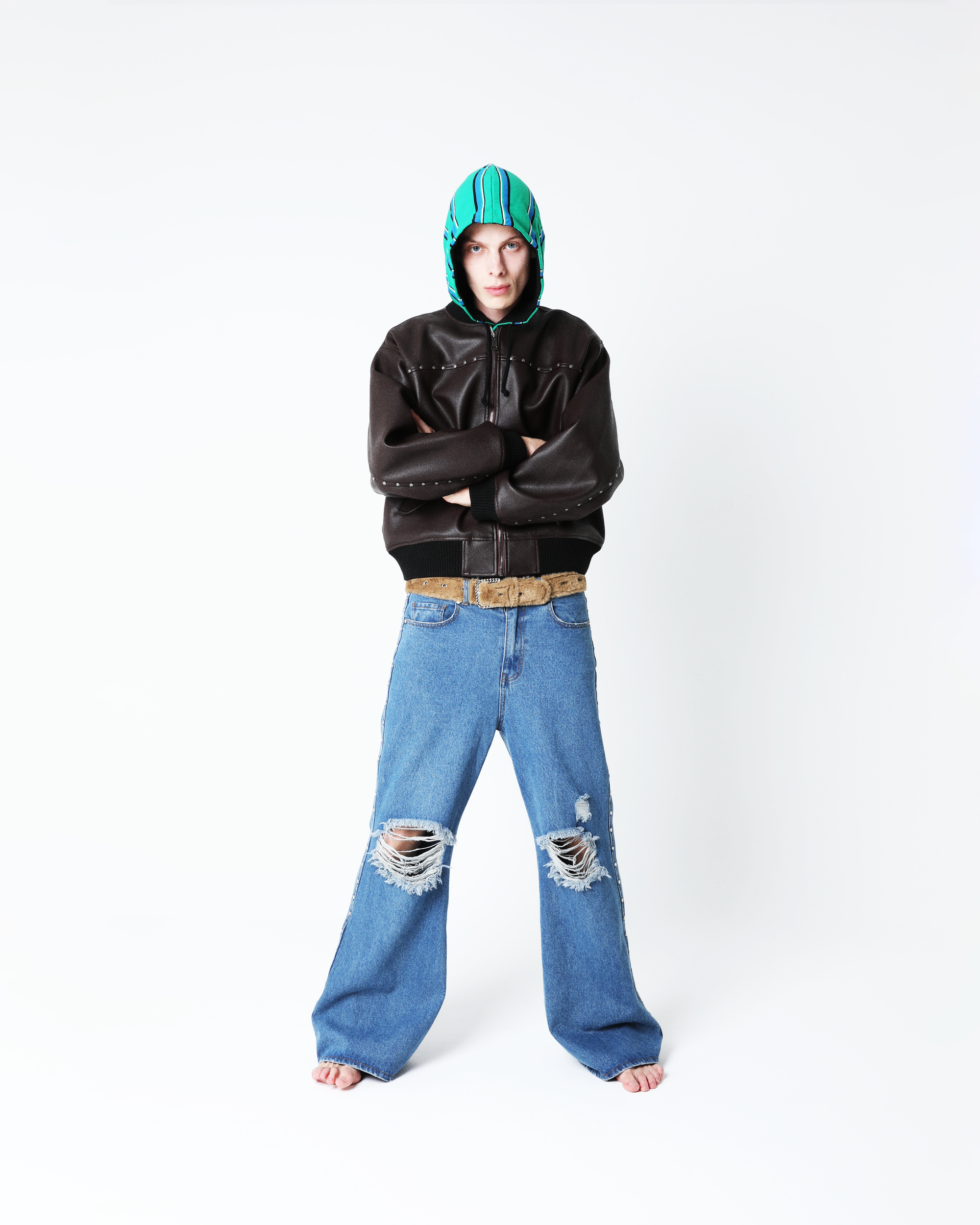 STUDDED BOMBER JACKET – AFB STUDDED BOMBER JACKET – AFB