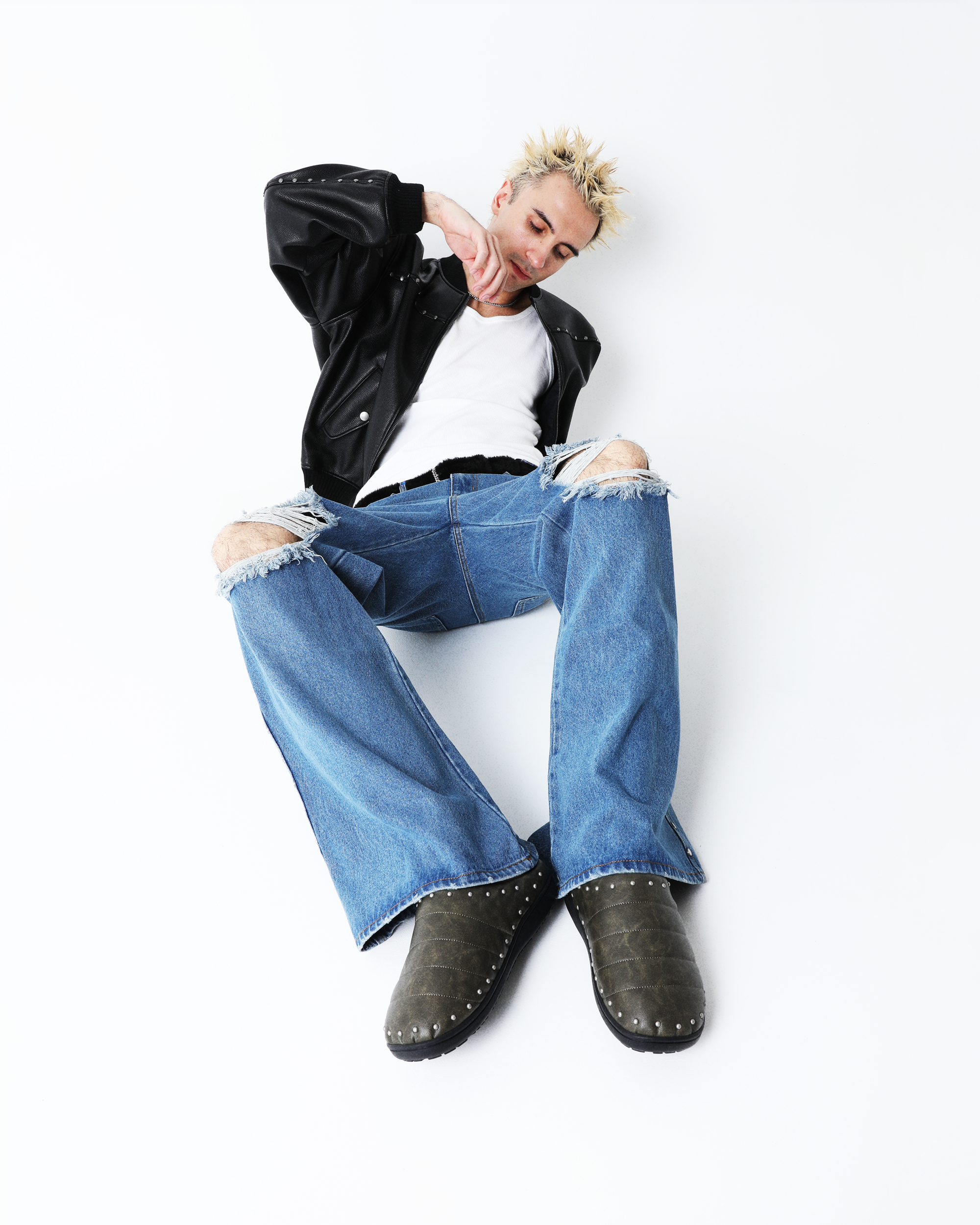 STUDDED BOMBER JACKET – AFB STUDDED BOMBER JACKET – AFB