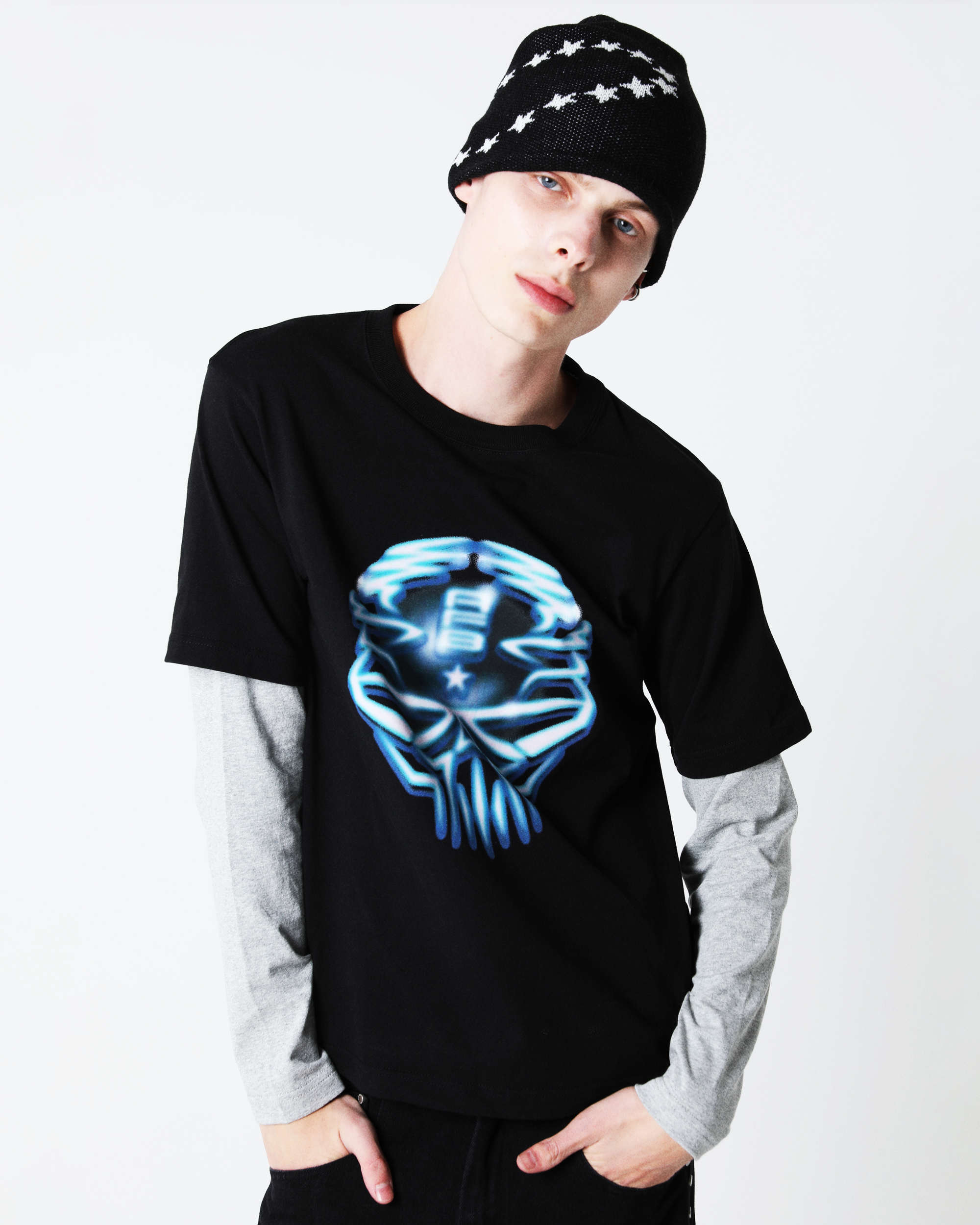 SKULL LAYERD TEE