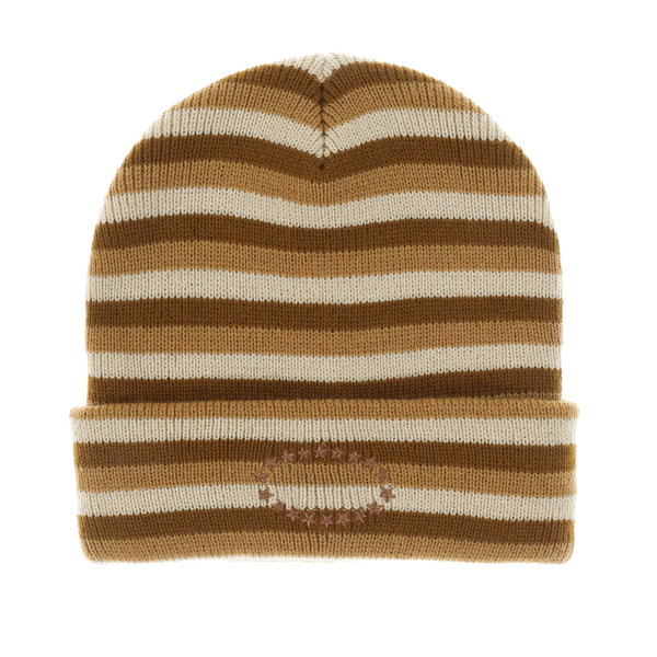 BORDER KNIT BEANIE