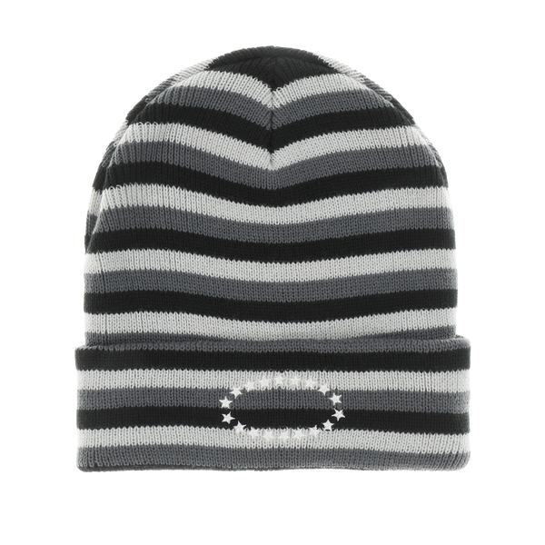 BORDER KNIT BEANIE