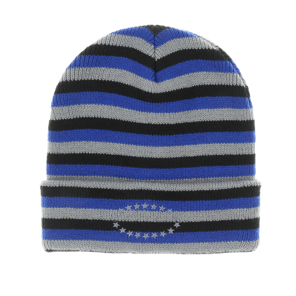 BORDER KNIT BEANIE